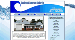 Desktop Screenshot of beachwoodsewerageauthority.com